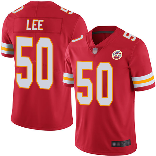 Men Kansas City Chiefs 50 Lee Darron Red Team Color Vapor Untouchable Limited Player Nike NFL Jersey